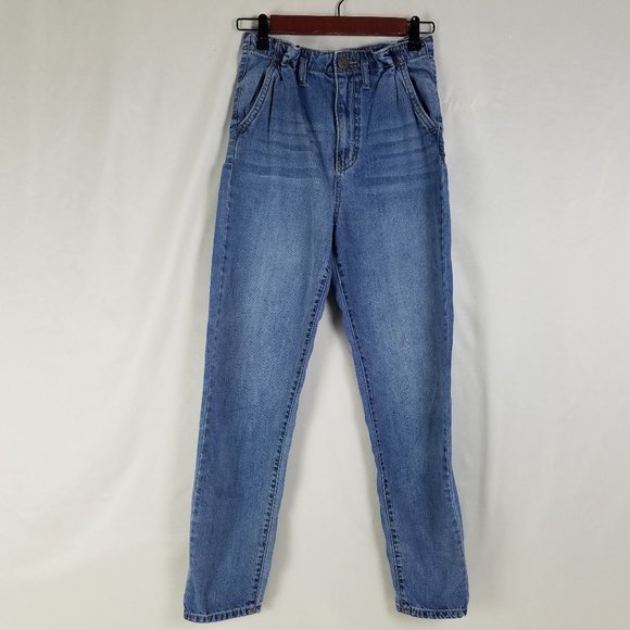 SO Jeans‎ Juniors Size 1 High Rise Mom Blue Denim Womens Medium Wash W26 x L24 - Picture 1 of 14